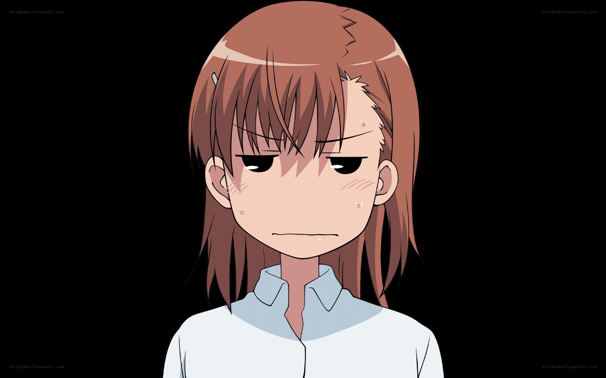 anime girl with angry expression