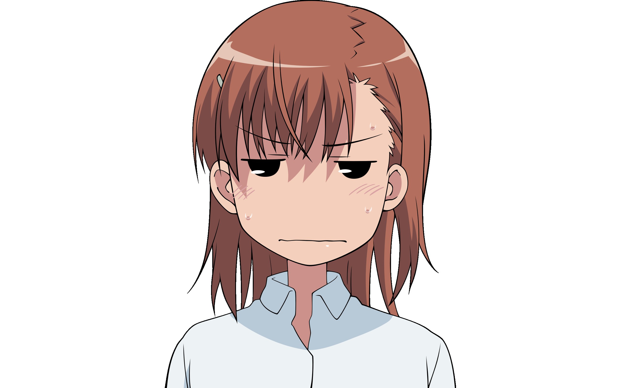 anime girl with angry expression