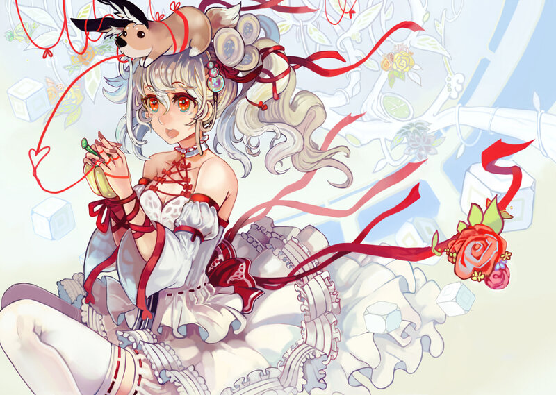 Anime Girl with Animal