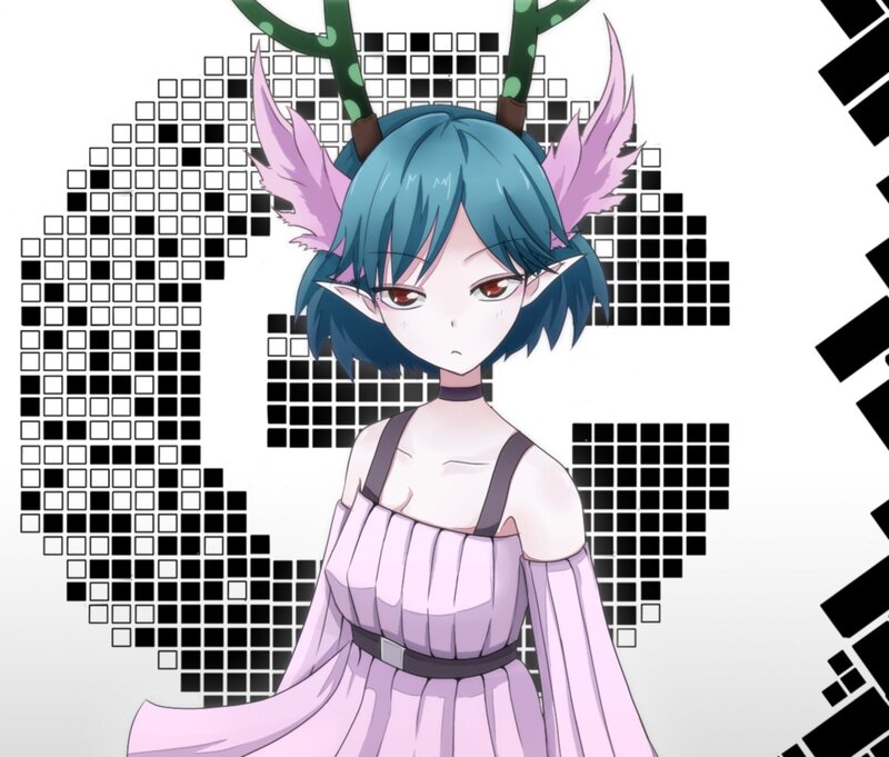 anime girl with antlers