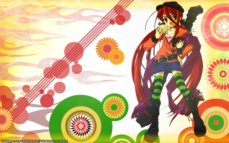 anime girl with apple