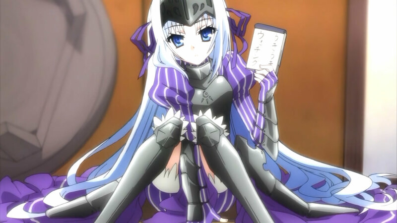 Anime Girl with Armor — Purple