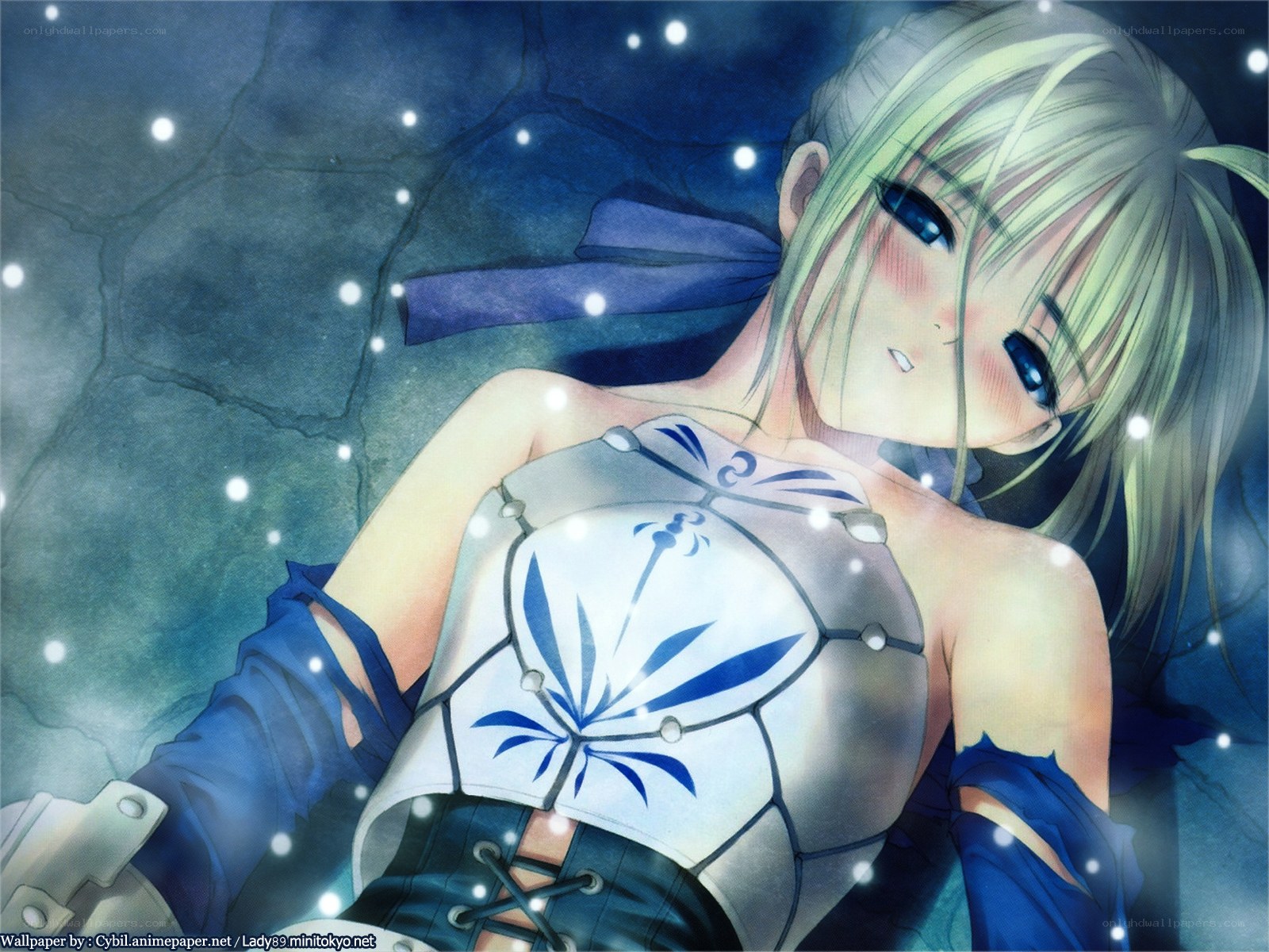 anime girl with armor