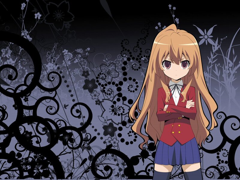 anime girl with arms crossed