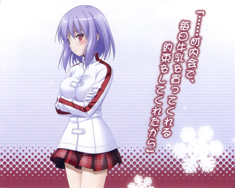 anime girl with arms crossed