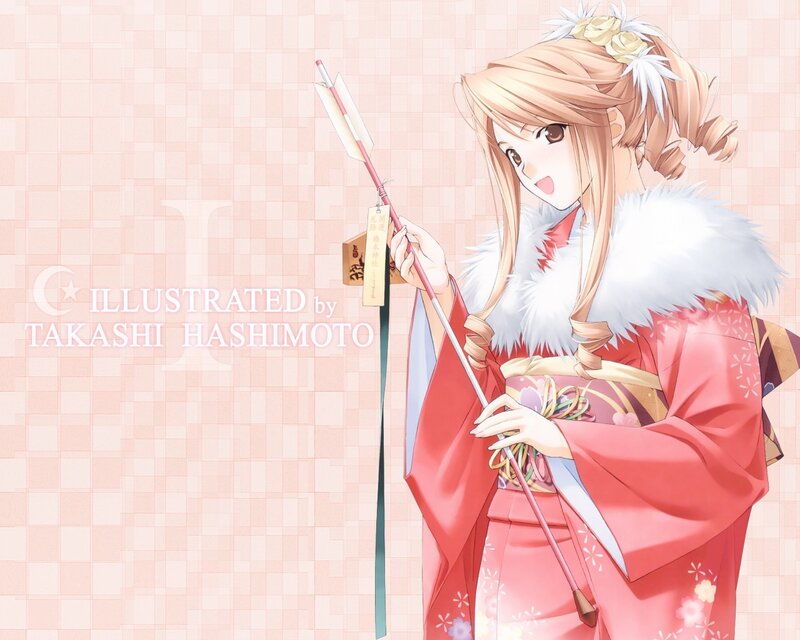 Anime girl with arrow