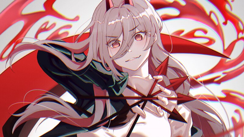 Anime Girl with Arrows — Red