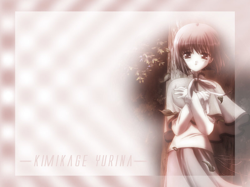 Anime girl with autumn leaves