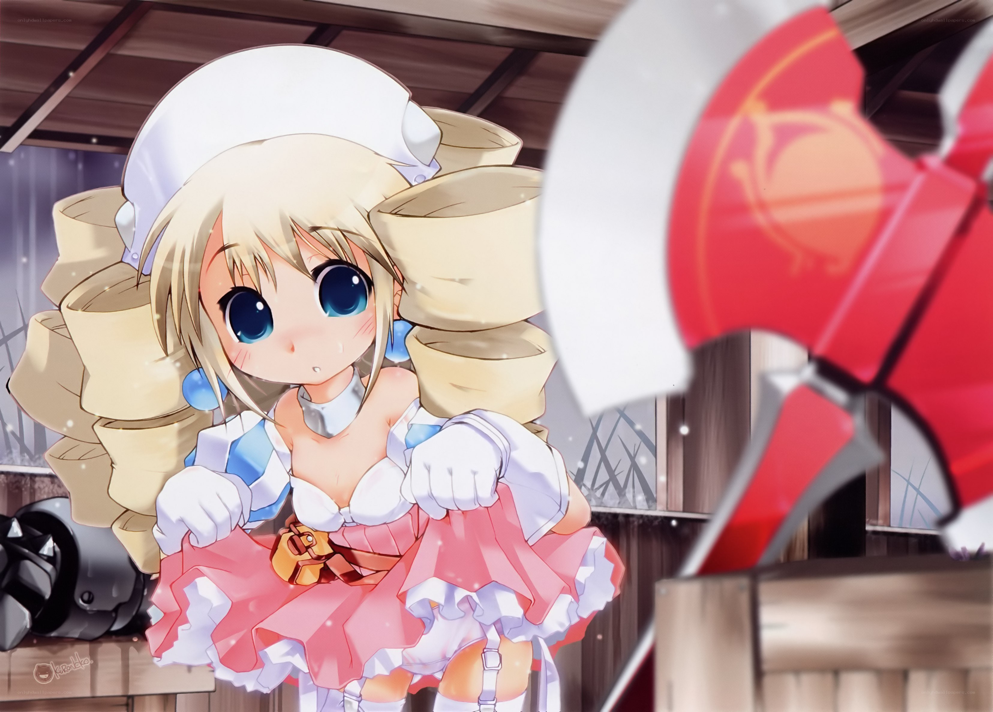 anime girl with axe