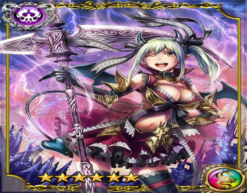 Anime Girl with Axe — Purple, Dramatic