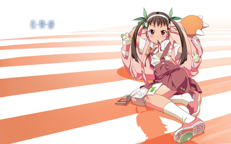 Anime girl with backpack