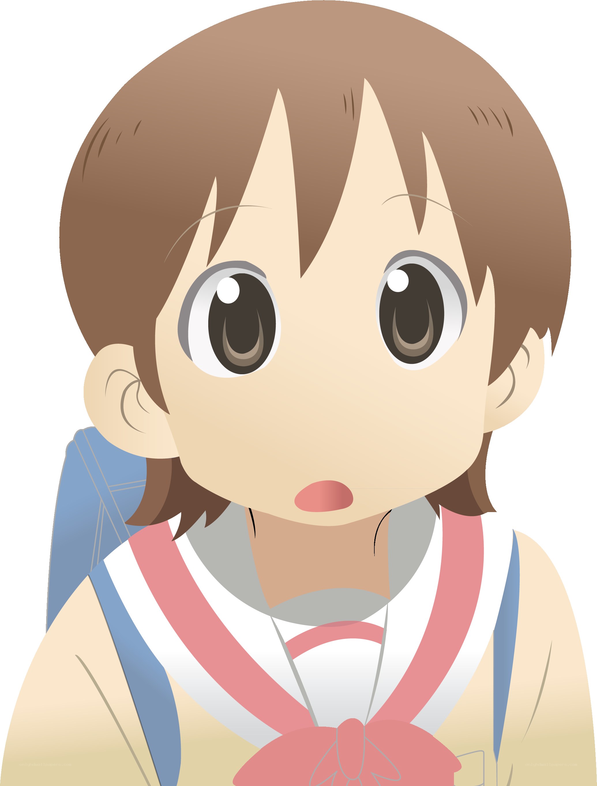 anime girl with backpack
