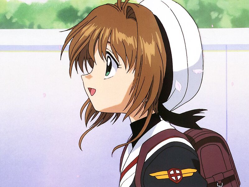 Anime Girl with Backpack — Brown