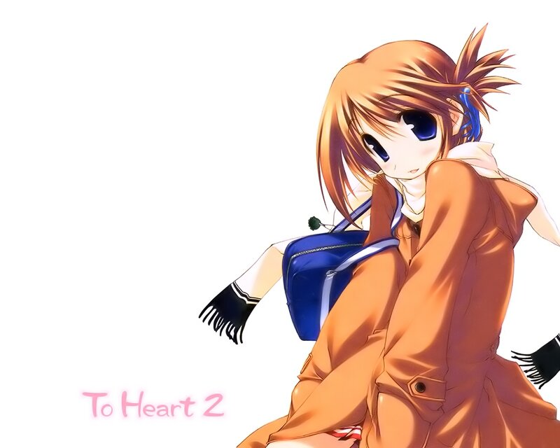 Anime Girl with Backpack — Orange, Calm