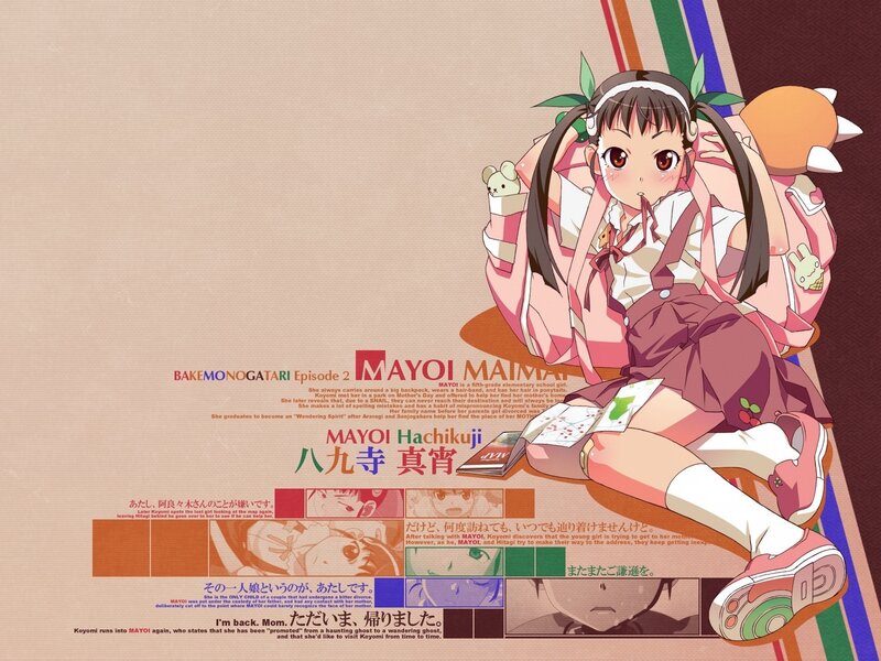 Anime Girl with Backpack — Pink, Calm, School Uniform