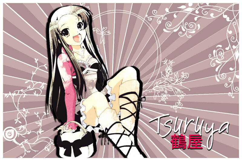 anime girl with bag