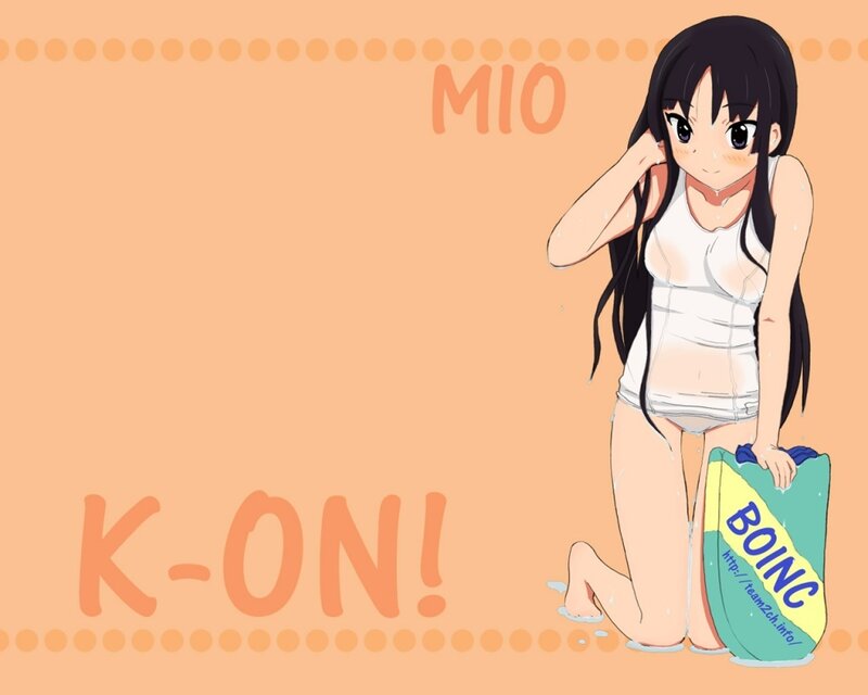 Anime Girl with Bag — Orange