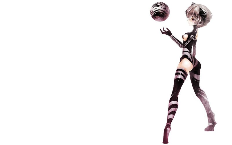 anime girl with ball