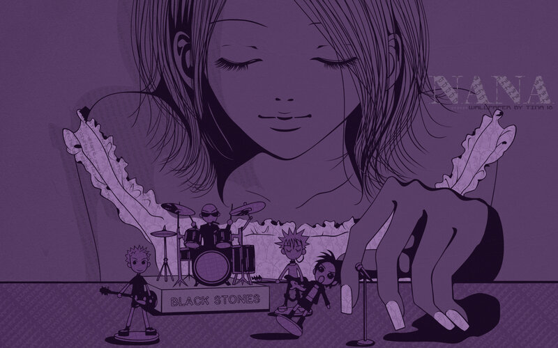 Anime Girl with Band — Purple
