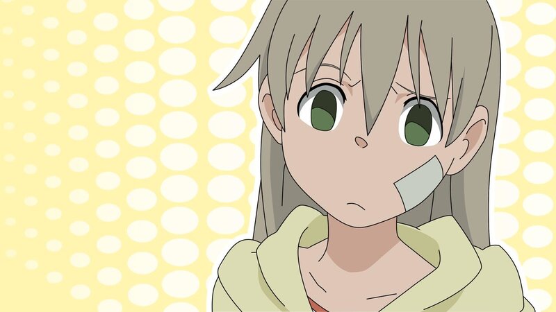 anime girl with bandage