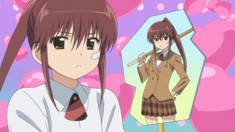 anime girl with bandage