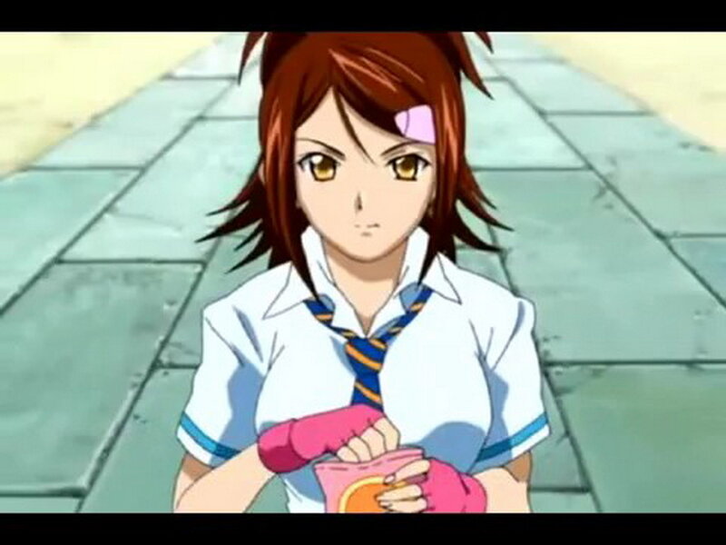 anime girl with bandage