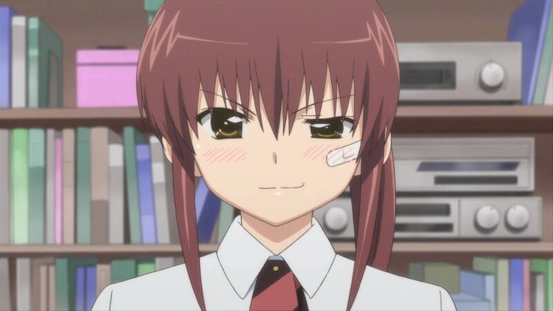 Anime Girl with Bandage — Brown