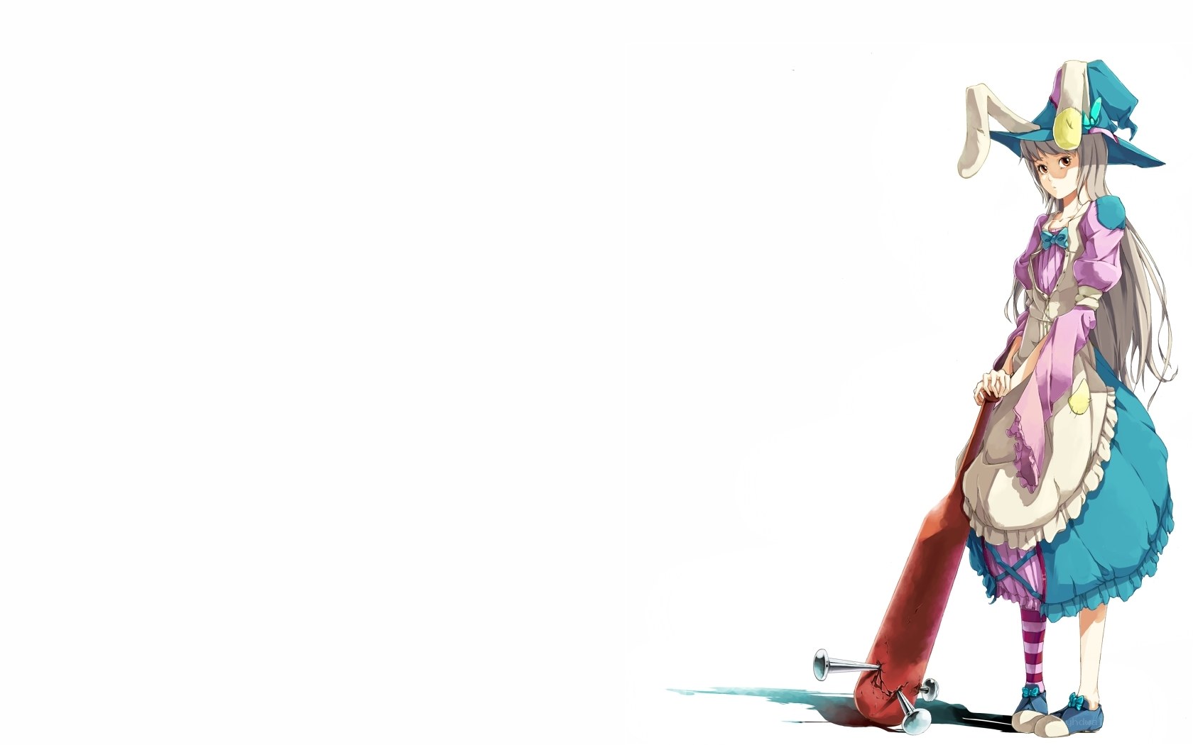 anime girl with baseball bat