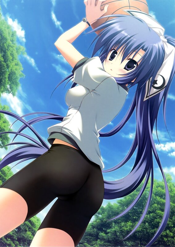anime girl with basketball