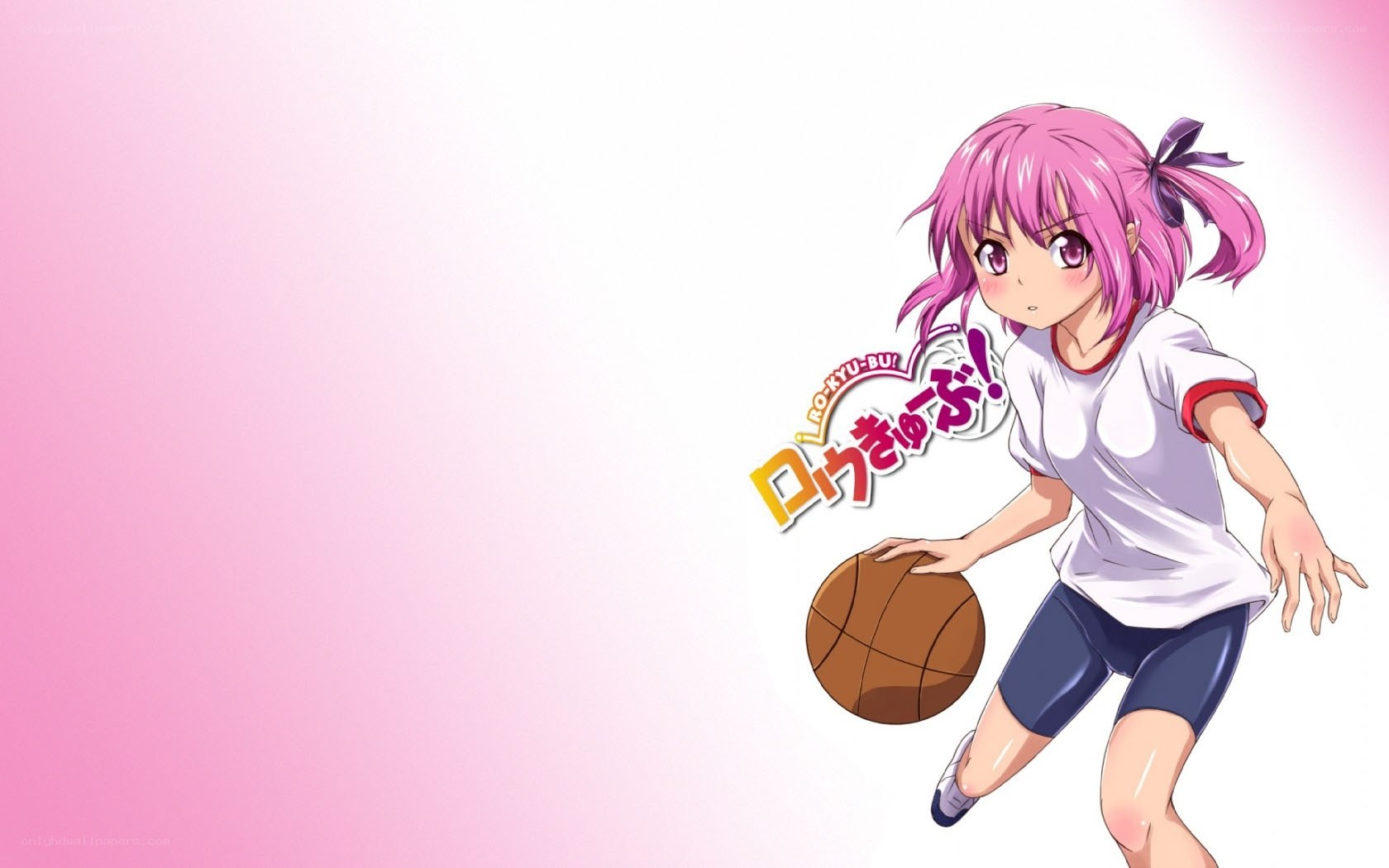 anime girl with basketball