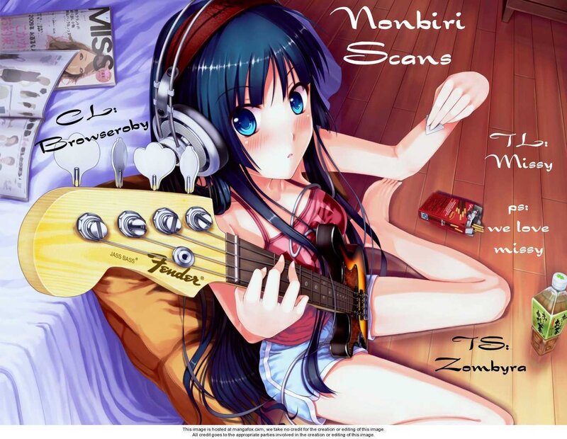 Anime Girl with Bass Guitar — Blue, Relaxed, Manga
