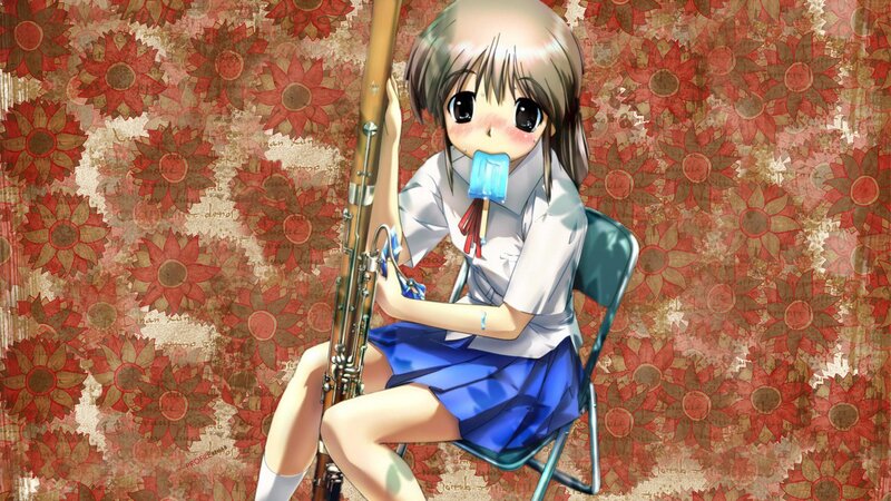 Anime Girl with Bassoon