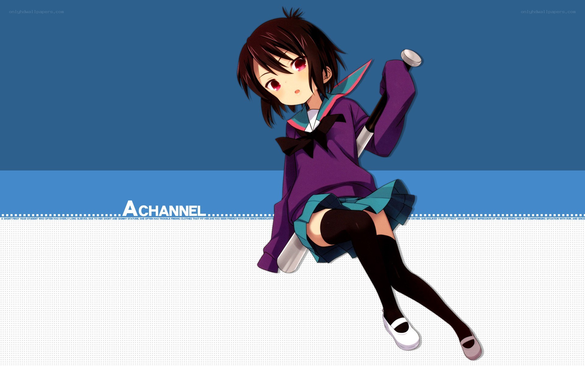 anime girl with bat