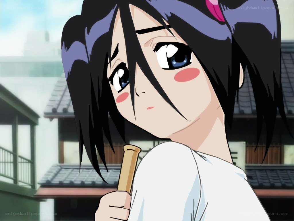 anime girl with bat