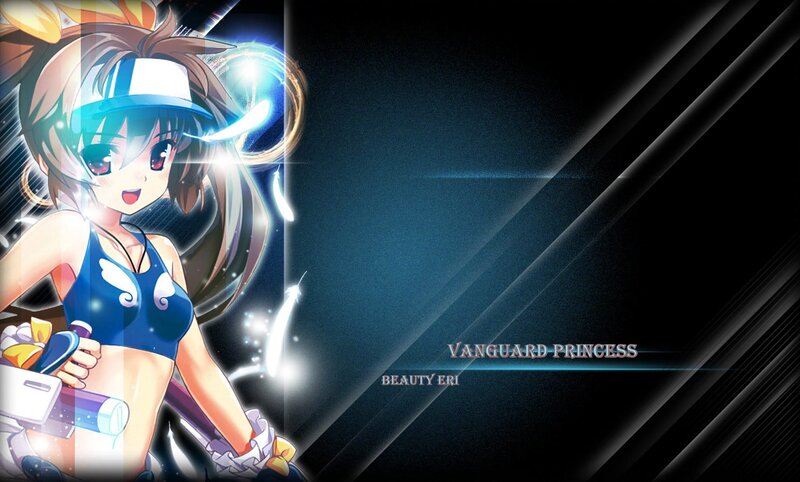 Anime Girl with Bat — Blue, Dynamic