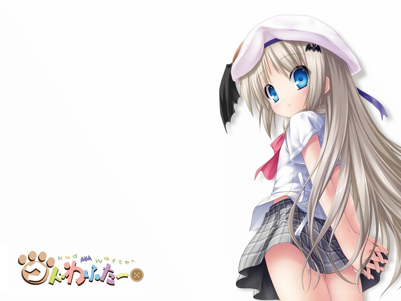 anime girl with bat ears
