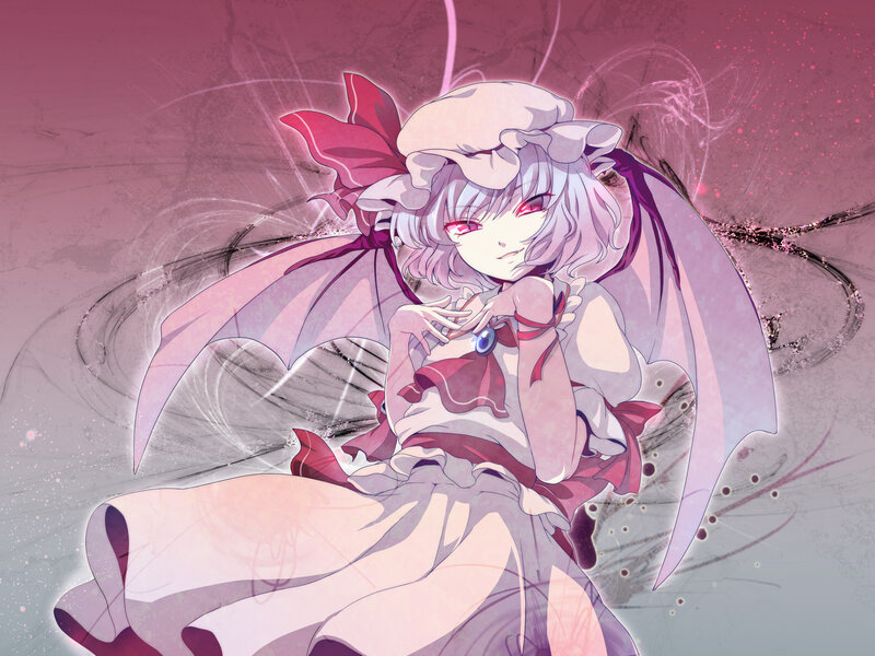anime girl with bat wings