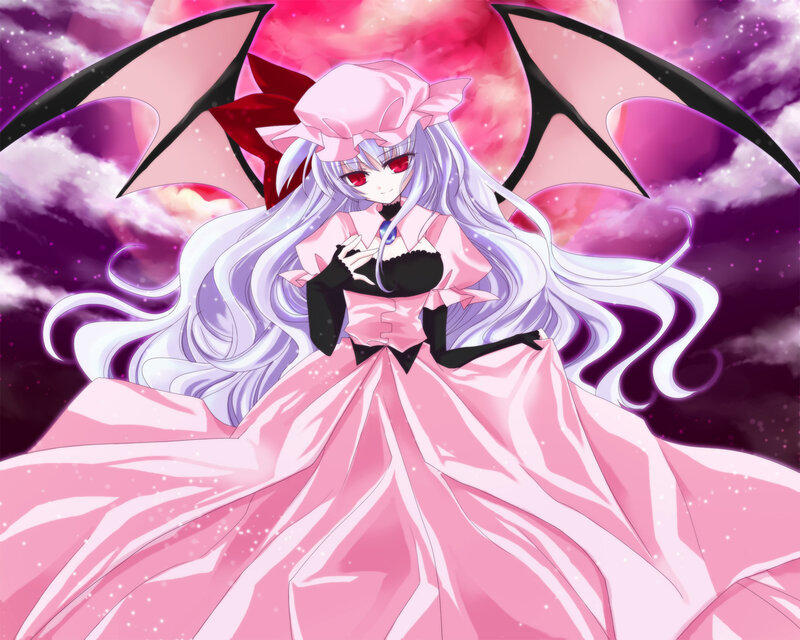 anime girl with bat wings