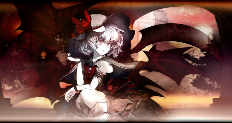 anime girl with bat wings