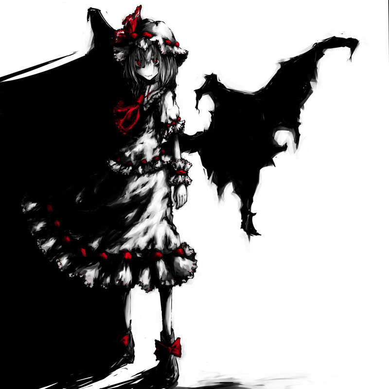 anime girl with bat wings