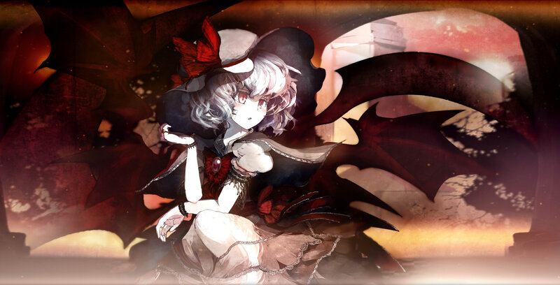 anime girl with bat wings