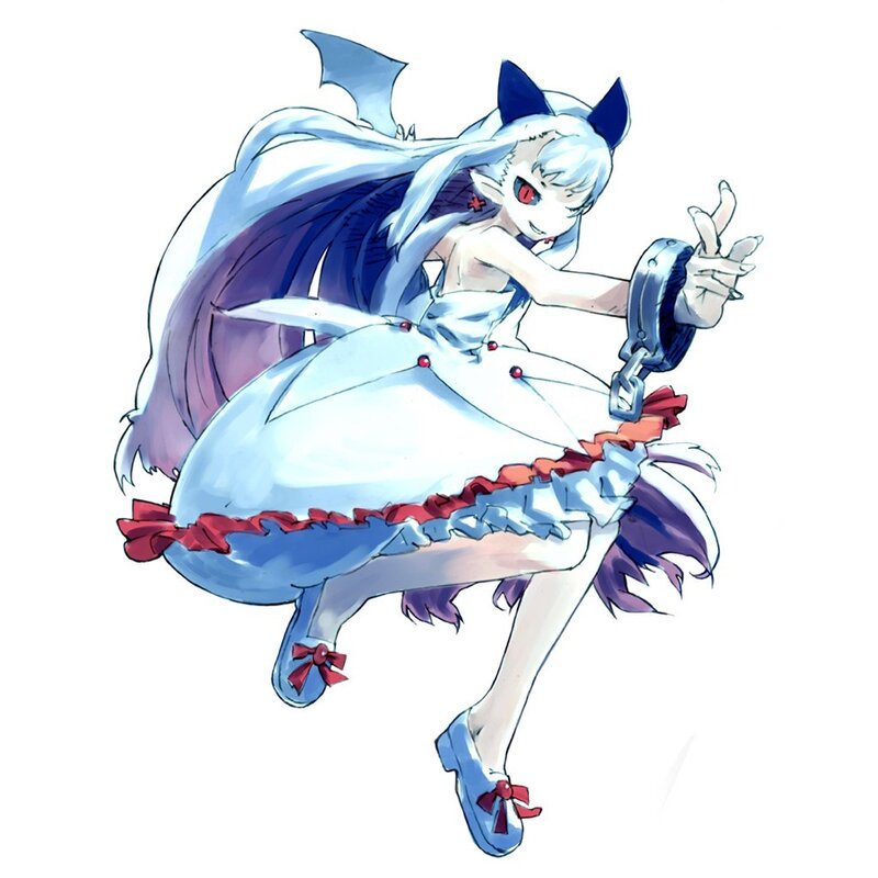 anime girl with bat wings