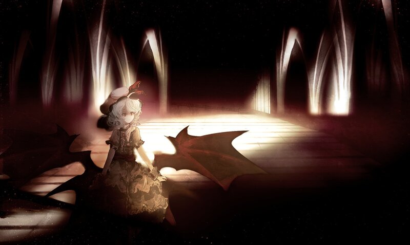 anime girl with bat wings