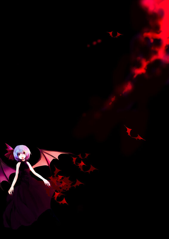 anime girl with bat wings