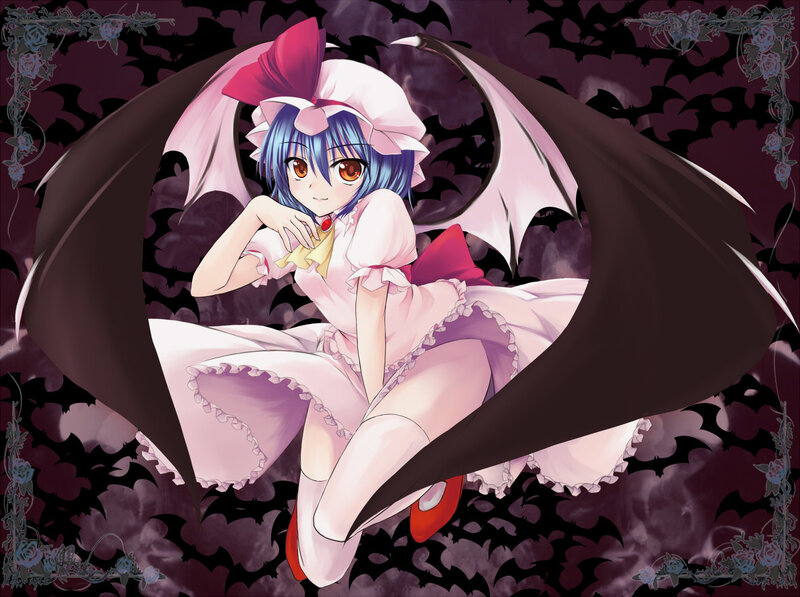anime girl with bat wings