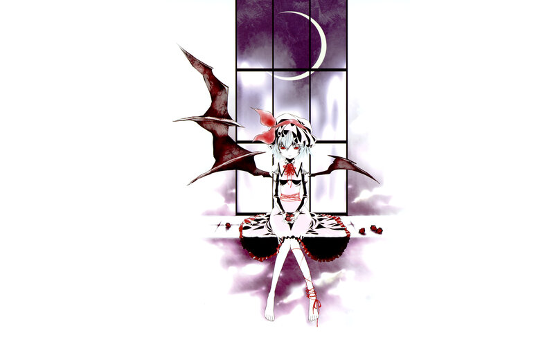 anime girl with bat wings
