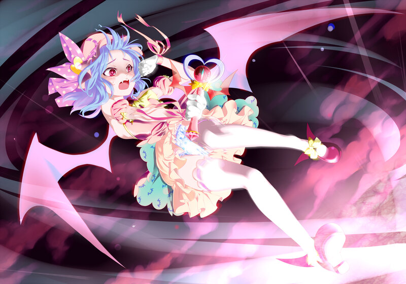 anime girl with bat wings