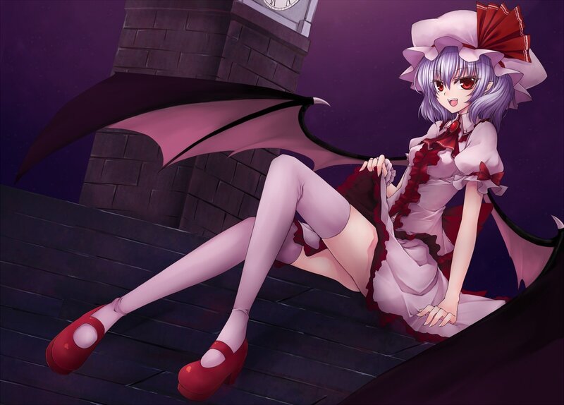 anime girl with bat wings