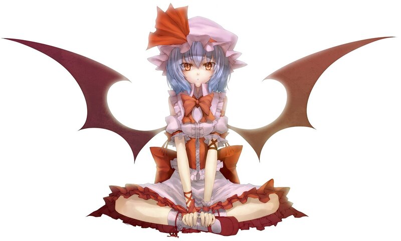 anime girl with bat wings