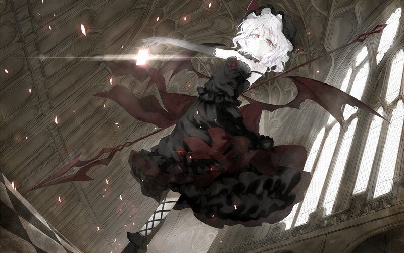 anime girl with bat wings